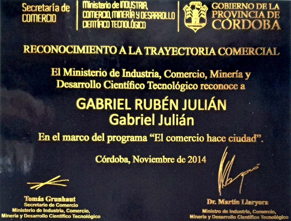 Certificado de Trayectoria
